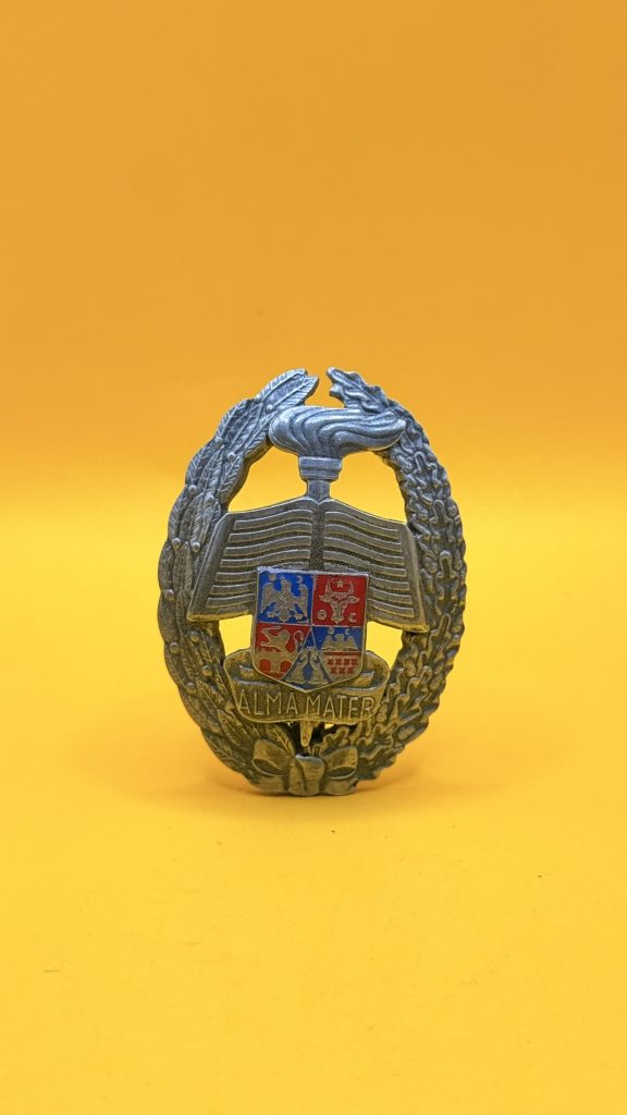 Insignă Alma Mater metalică pentru uniformă militară